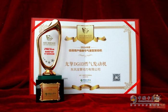 燃爆全場！龍擎DGi13燃?xì)獍l(fā)動機(jī)斬獲值得用戶信賴節(jié)氣發(fā)動機(jī)獎