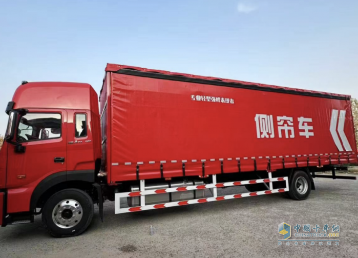 江淮格爾發(fā)9.8米側(cè)簾車：輕拋貨利器！