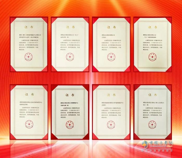 質(zhì)量領(lǐng)域再獲肯定！濰柴拿獎到手軟