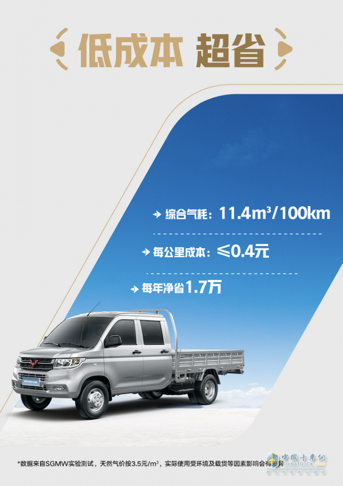 能賺能省，可油可氣，五菱榮光新卡CNG售價6.58萬起超值上市