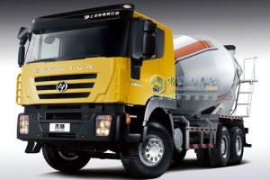 上汽依維柯紅巖 杰獅重卡 336馬力 8×4 混凝土攪拌車
