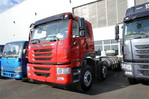青島解放 悍V重卡 290馬力 8X4 國(guó)五6.8米LNG自卸車(CA3310P1K15L3T4NE5A80)