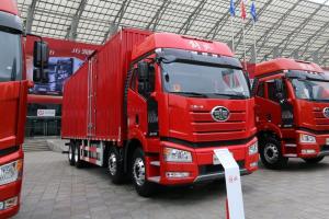 一汽解放 新J6P重卡 綠通版 320馬力 8X4 9.65米 國(guó)五廂式載貨車(chē)(CA5320XXYP66K1L7T4E5)