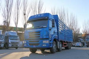 一汽解放青汽 途V重卡 350馬力 8X4 9.5米 國五倉柵式載貨車(CA5313CCYP2K2L7T4E5A80-1)