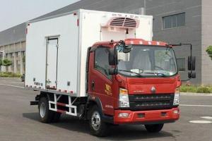 重汽HOWO輕卡 統(tǒng)帥 超能版 160馬力 4X2 4.1米 國(guó)五 單排冷藏車(ZZ5047XLCF341CE145)