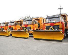 中國重汽國Ⅳ金王子除雪車批量投放市場