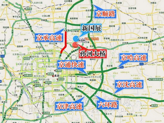 2010北京國際車展交通圖一