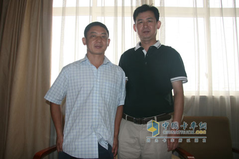 劉雷與江淮湖南分區(qū)經(jīng)理邱佳