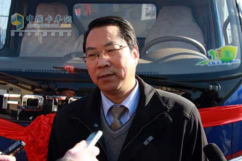 福田汽車奧鈴品牌總經(jīng)理、營銷公司副總經(jīng)理趙建民接受采訪